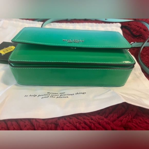 NWT Kate Spade Morgan Green Ombre Flap Chain Wallet Crossbody Handbag - Picture 11 of 12